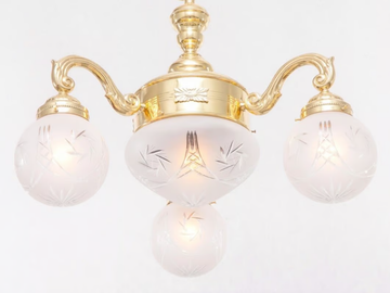 BUDAPEST I. - Brass chandelier by Patinas Lighting - view 2